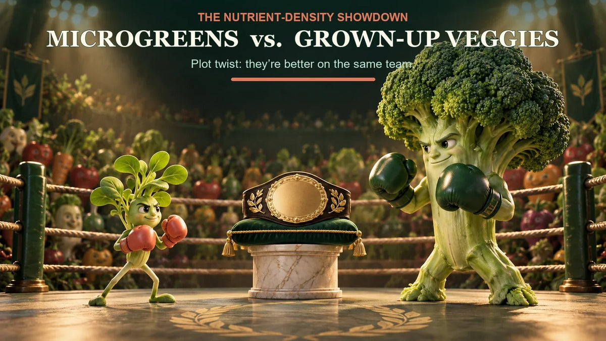Microgreens vs. Grown-Up Veggies: Who Packs the Bigger Nutritional Punch?? | BFF
