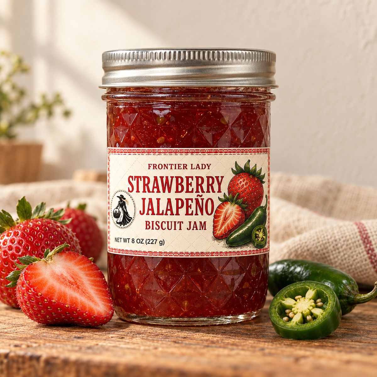 Strawberry Jalapeño Biscuit Jam