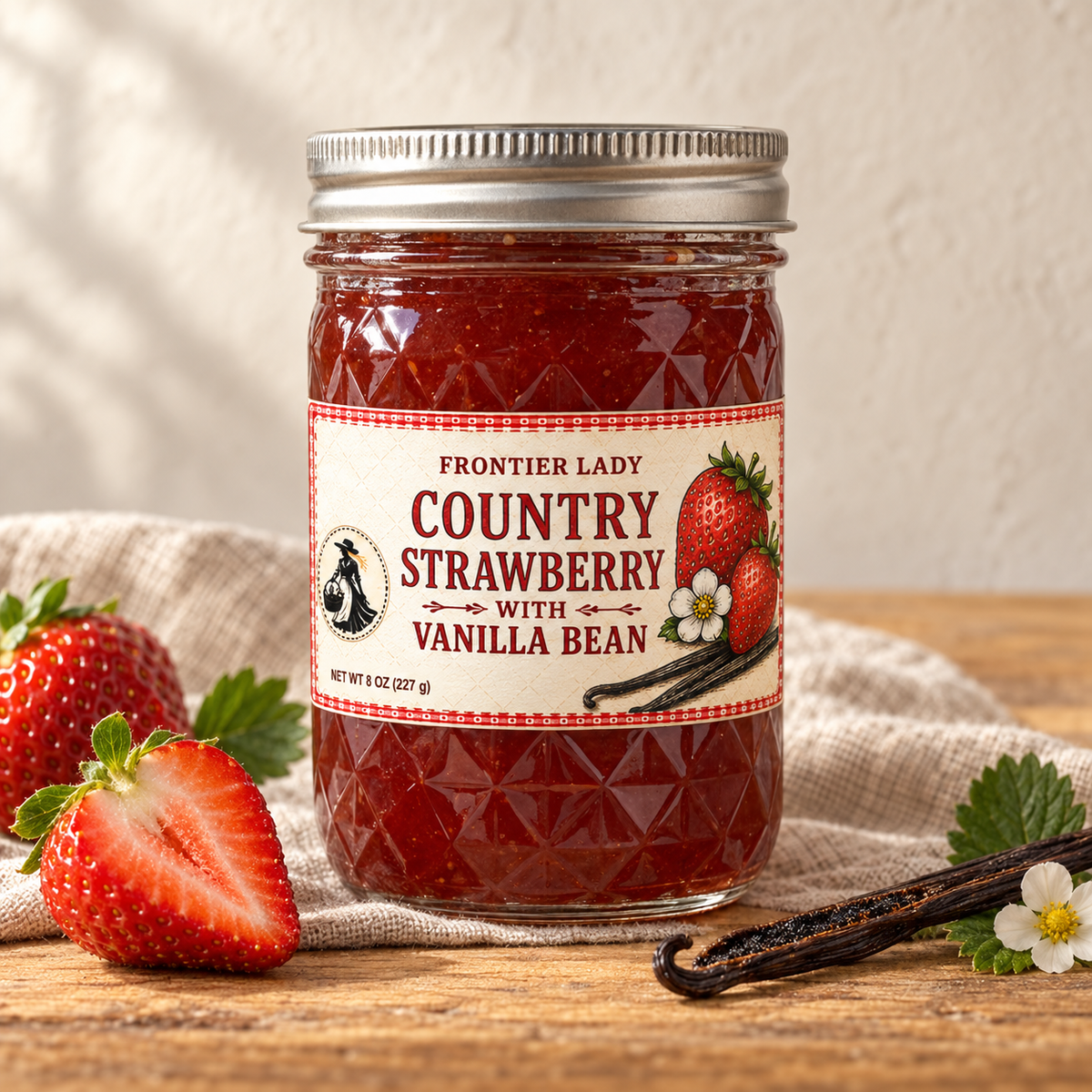 Country Strawberry with Vanilla Bean