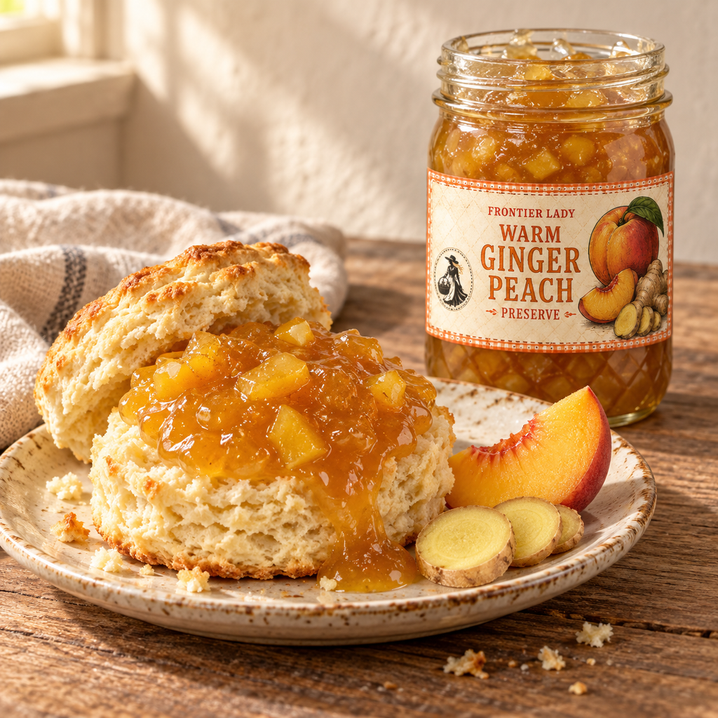 Warm Ginger Peach Preserve