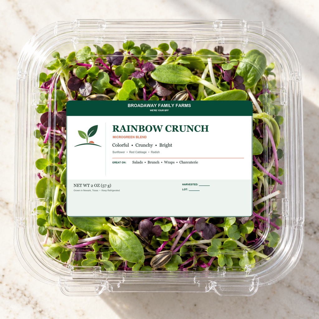 Rainbow Crunch Microgreen Blend