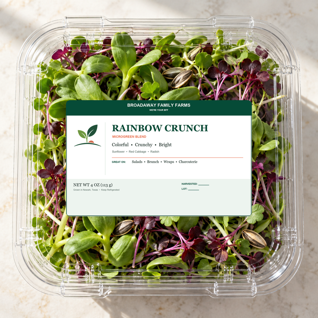 Rainbow Crunch Microgreen Blend