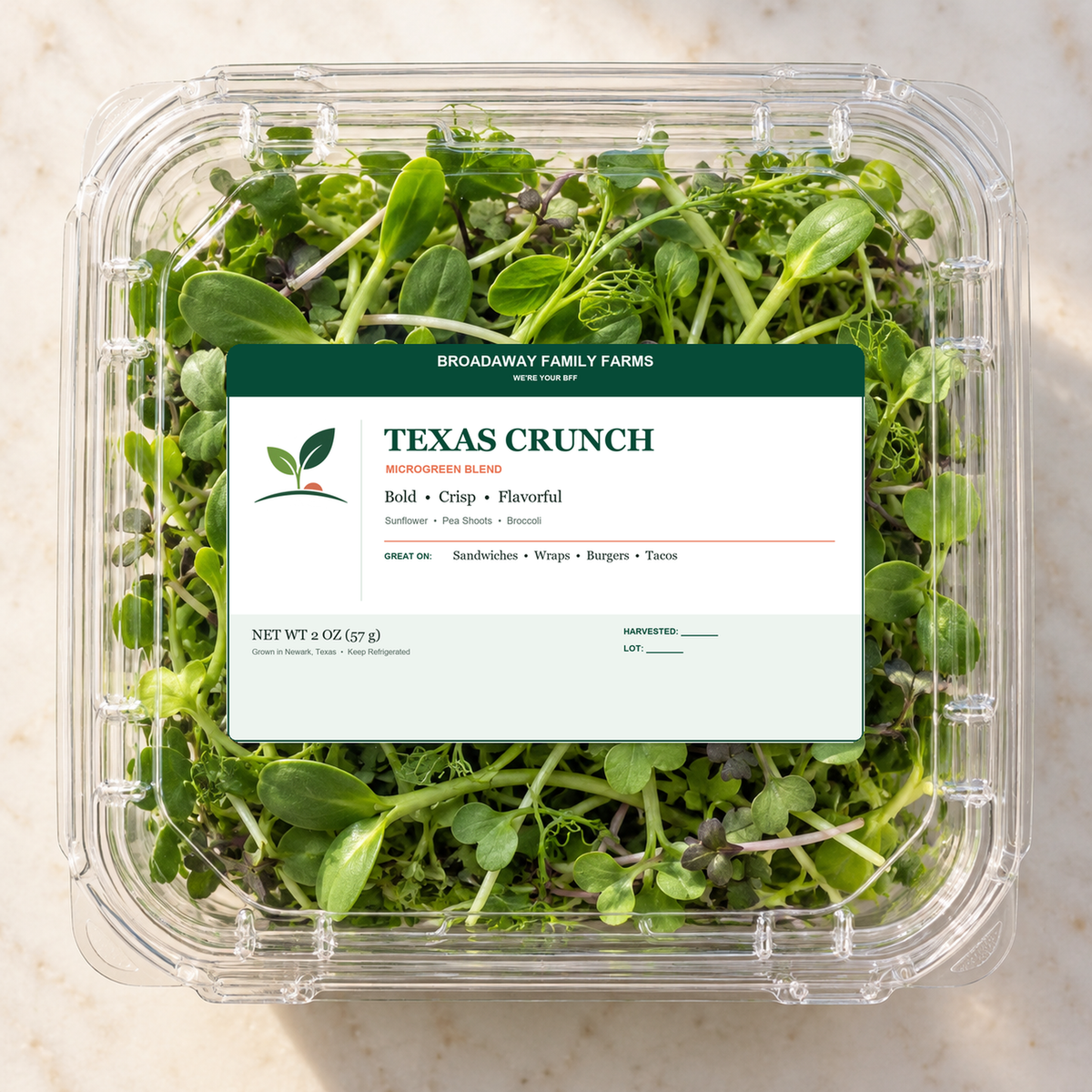 Texas Crunch Microgreen Blend