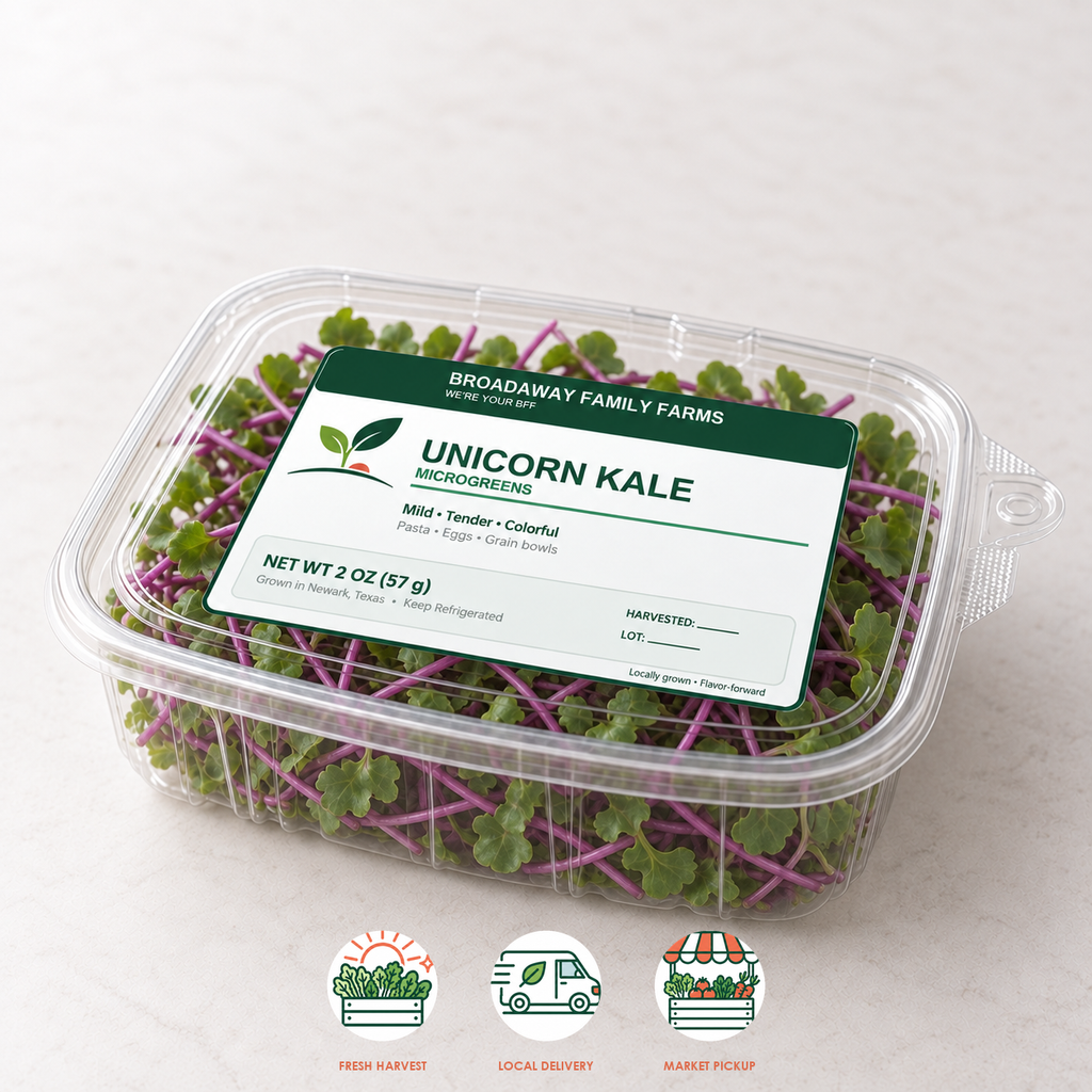 Unicorn Kale Microgreens
