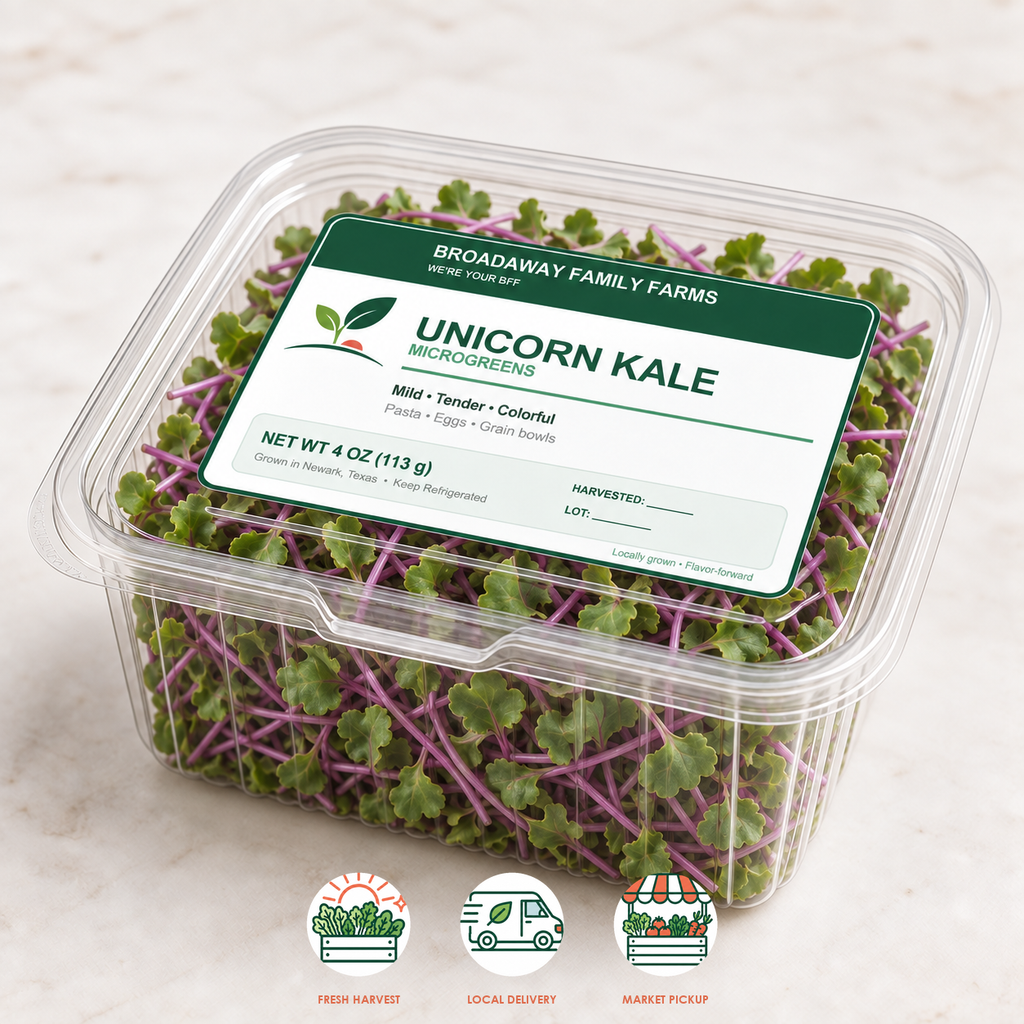 Unicorn Kale Microgreens