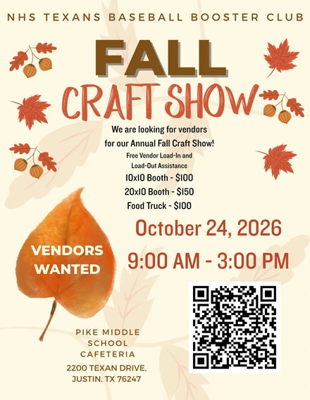 NHS Baseball Booster Club Fall Craft Show
